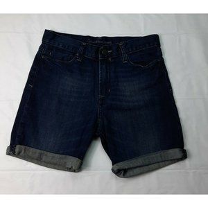 Calvin Klein Womens Denim Blue Jeans Rolled Cuff Size W26